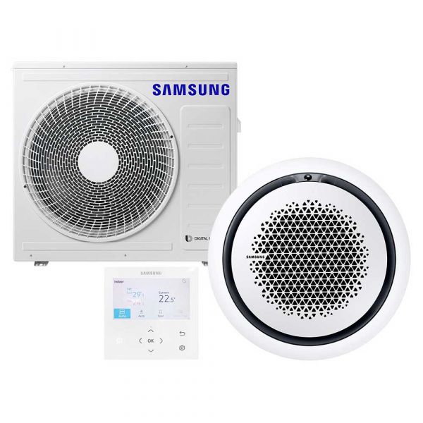 Samsung BAC Split Deckenkassette Set Kühlen 7.1 kW | Heizen 8.0 kW AC 071 RN4PK KB rund