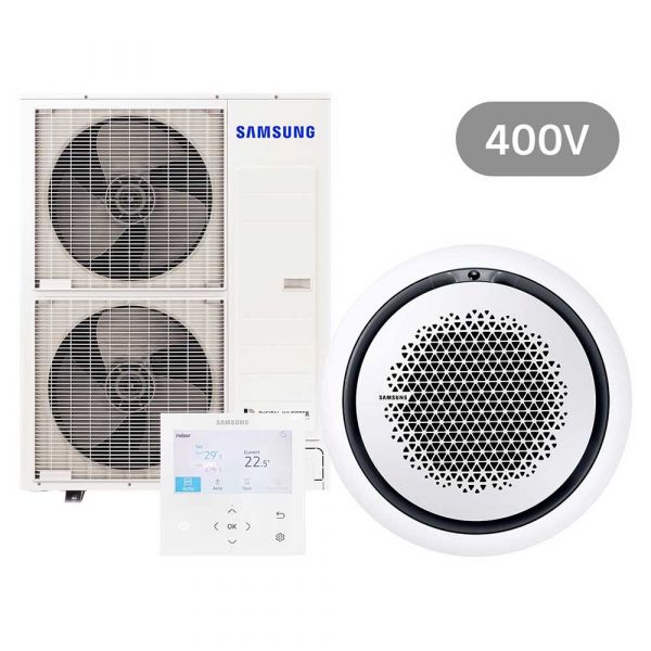 Samsung BAC Split Deckenkassette Set Kühlen 13.4 kW | Heizen 15.5 kW AC 140 RN4PK KB 400 V rund