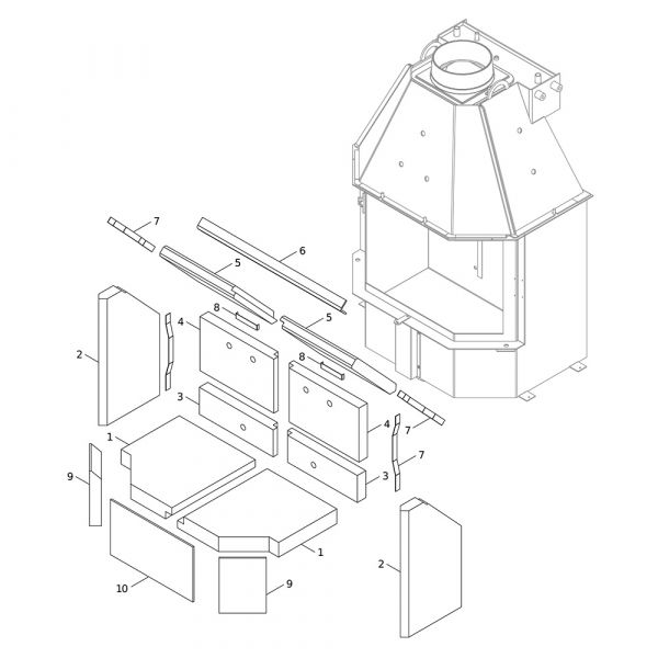 Buderus KA306 / KA316 Eckstein 63010842