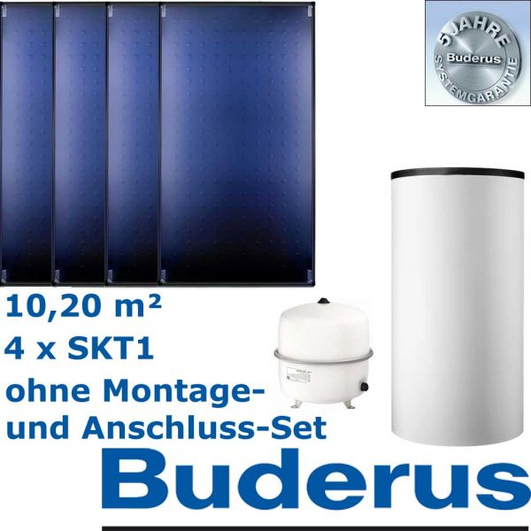 Buderus Logaplus-Paket S92, weiß mit 4 x SKT1.0-oM + HS750-W + SM200