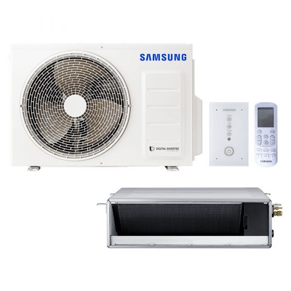 Samsung BAC Split Kanaleinbaugerät Set Kühlen 3.5 kW | Heizen 4.0 kW AC 035 RNMDK IR