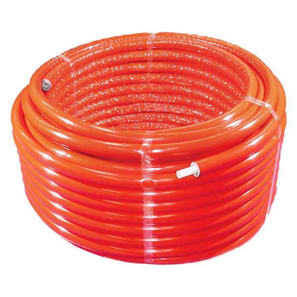 Buderus Wavin Tigris Rohr 25x2,5 9mm isoliert rot 25 Meter Rolle 7738320774