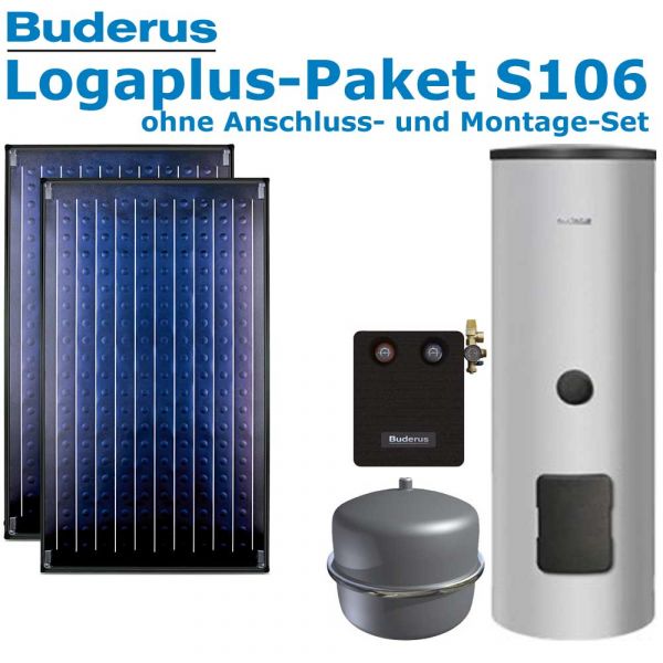 Buderus Logaplus-Paket S106 mit 4,74m², 2 SKN4.0-oM, ESM300, SM100