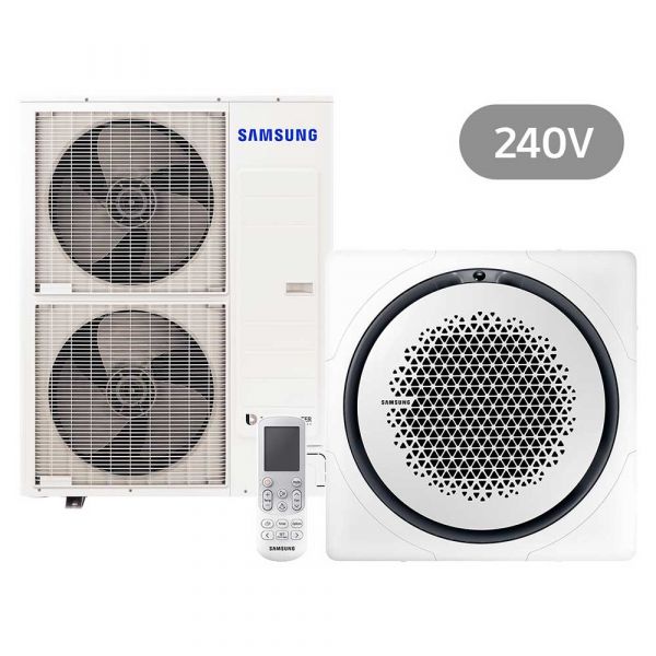 Samsung BAC Split Deckenkassette Set Kühlen 13.4 kW | Heizen 15.5 kW AC 140 RN4PK IR 240 V eckig